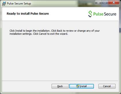 SSL VPN SERVICE FOR WINDOWS (PULSE SECURE) NOTE THIS