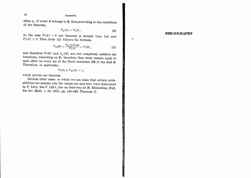 FOUNDATIONS OF THE THEORY OF PROBABILITY BY AN KOLMOGOROV
