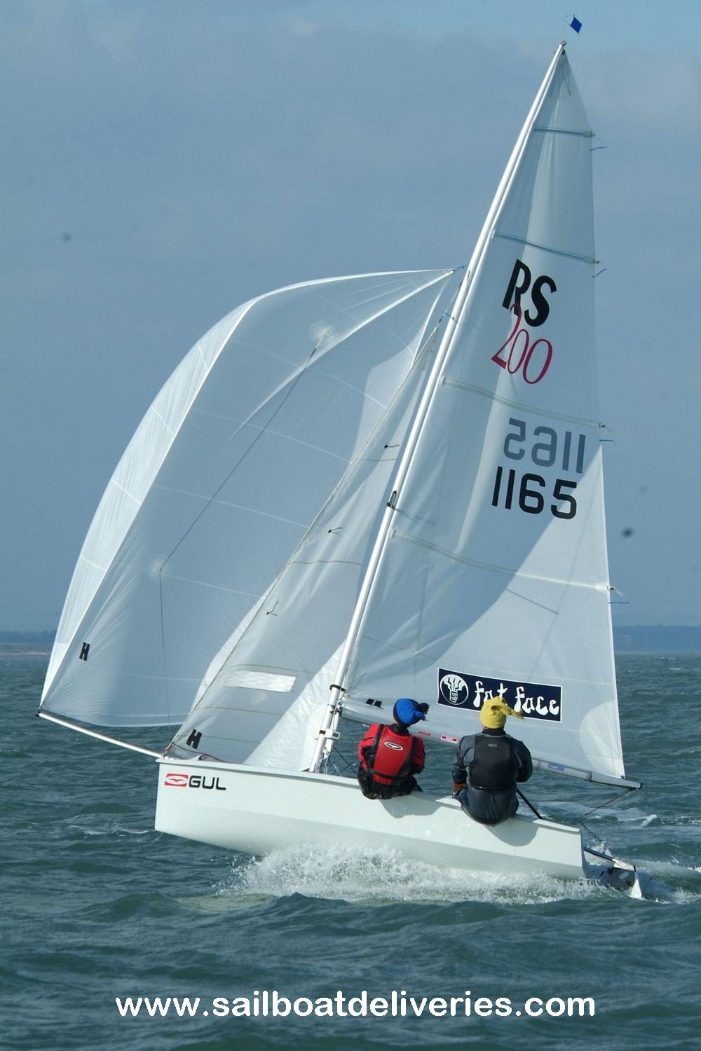 HEAVY WEATHER SAILING RS200 IAN PICKARD AT THE FRONT