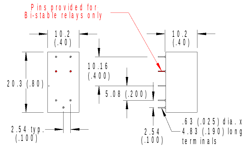 COMPUTER COMPONENTS INC PN 40060412 SKETCH (NOT TO SCALE)