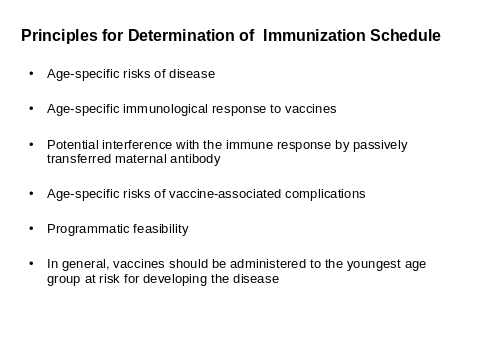 NATIONAL IMMUNIZATION PROGRAMME OF SRI LANKA & KEY PRINCIPLES