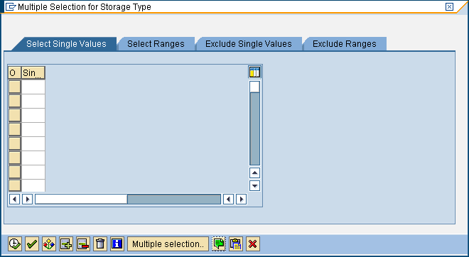 CLICK THE MULTIPLE SELECTION BUTTON USING NORMAL SAP SCRIPTING