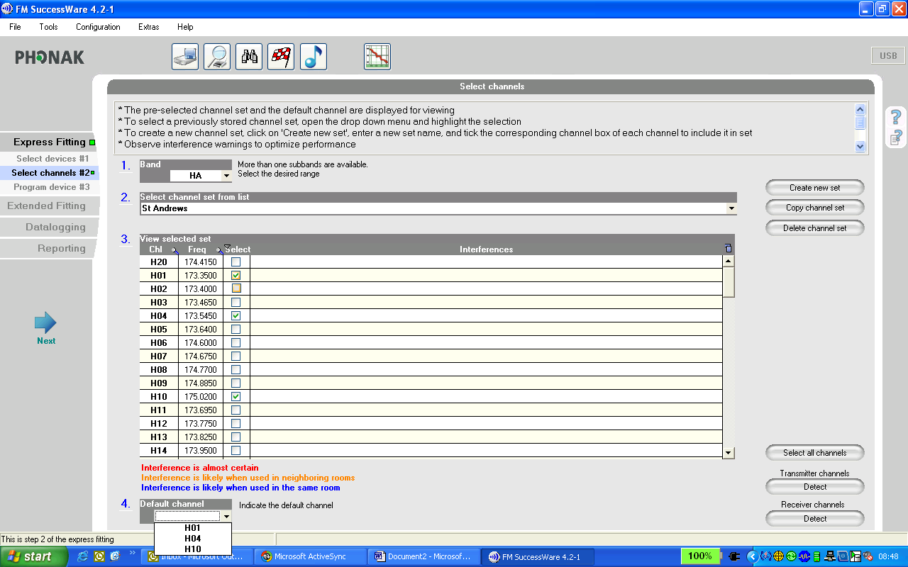 USING FM SUCCESSWARE (THE LATEST SOFTWARE IS 462 SEPT