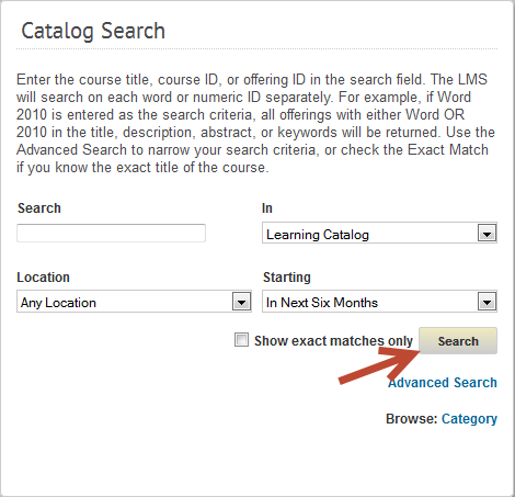 JOB AID HOW TO SEARCH THE CATALOG BY KEYWORD
