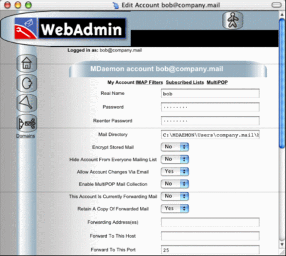 WEB ADMINISTRATION FOR MDAEMON 60 ALTN TECHNOLOGIES LTD 1179
