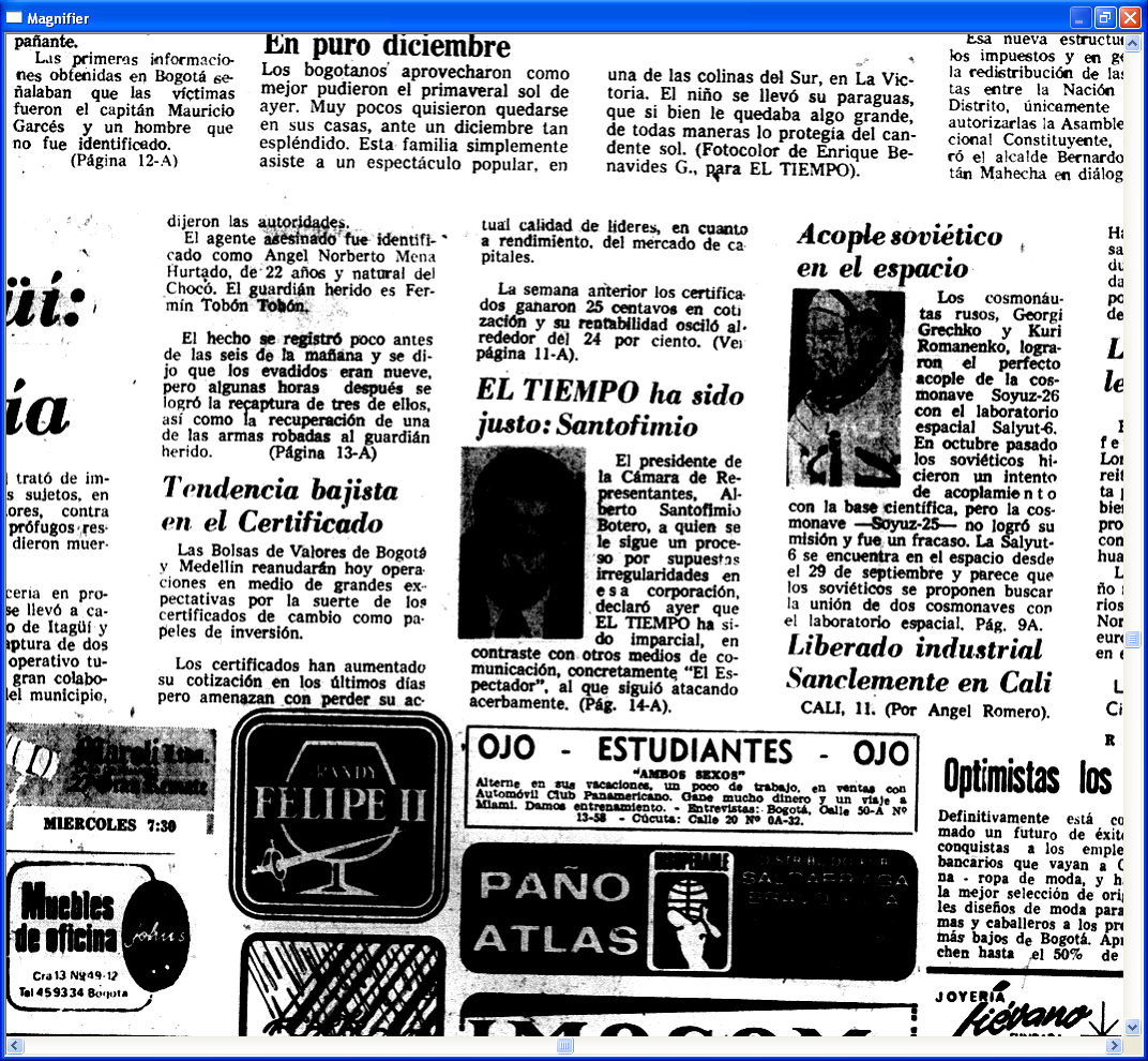 LUNES 12 DE DICIEMBRE DE 1977PAGINA PRINCIPAL Y 14A