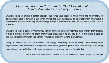 BECOMING A CHARITY TRUSTEE INFORMATION FROM VOLUNTEER ESSEX TRUSTEES
